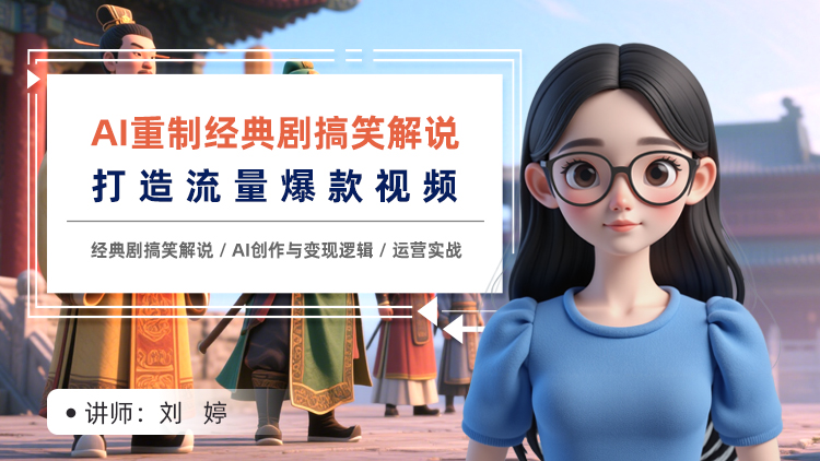 AI重制经典剧搞笑解说：第一人称视角打造流量爆款视频